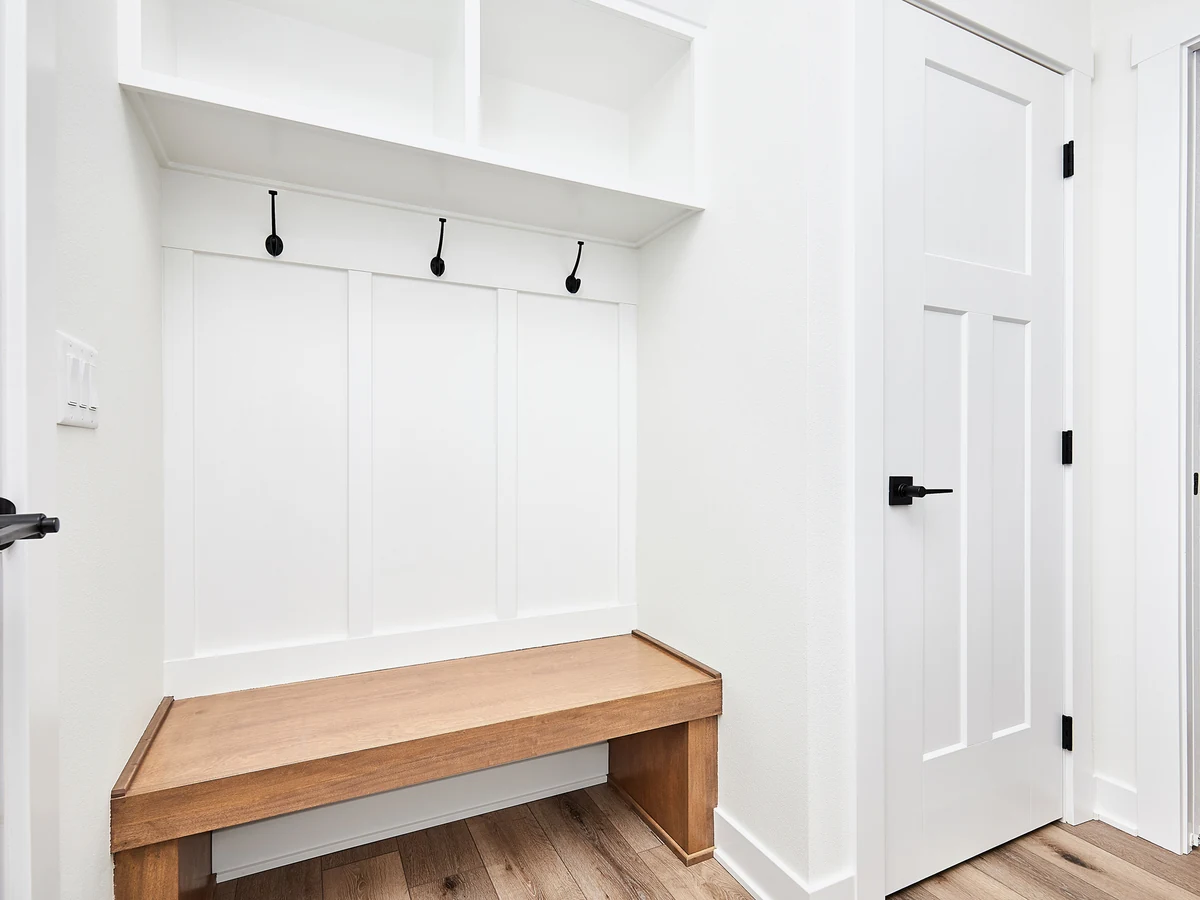 Hallway painting in white by Reading Decorators, typical of Twyford period properties