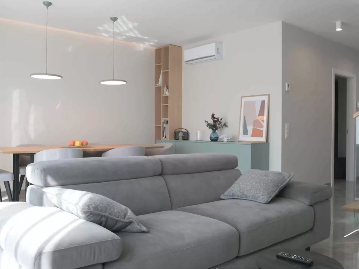 Living room interior painting by Reading Decorators, modern open plan room